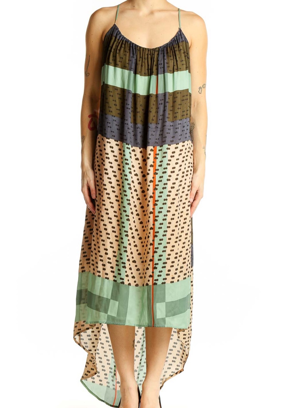 Anthropologie Konrad + Joseph Coya High Low Slip Silk Dress